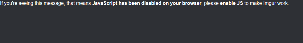 Imgur JavaScript has been disabled message